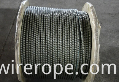 Ungalvanized Steel Wire Rope Of 6x19 Fc With Fibre Core1